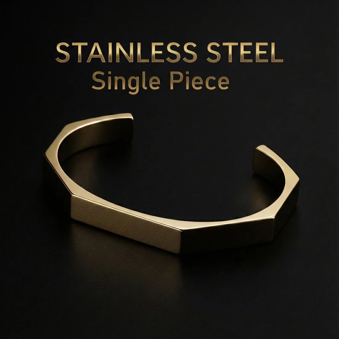 Titan Hex Stainless Steel Bracelet – Bold & Modern Design