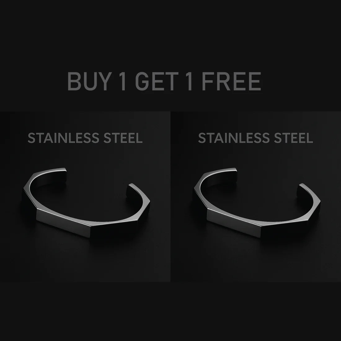 Hexa Stainless Steel Bracelet – Bold & Modern Design