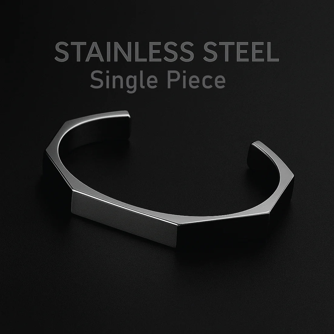 Hexa Stainless Steel Bracelet – Bold & Modern Design